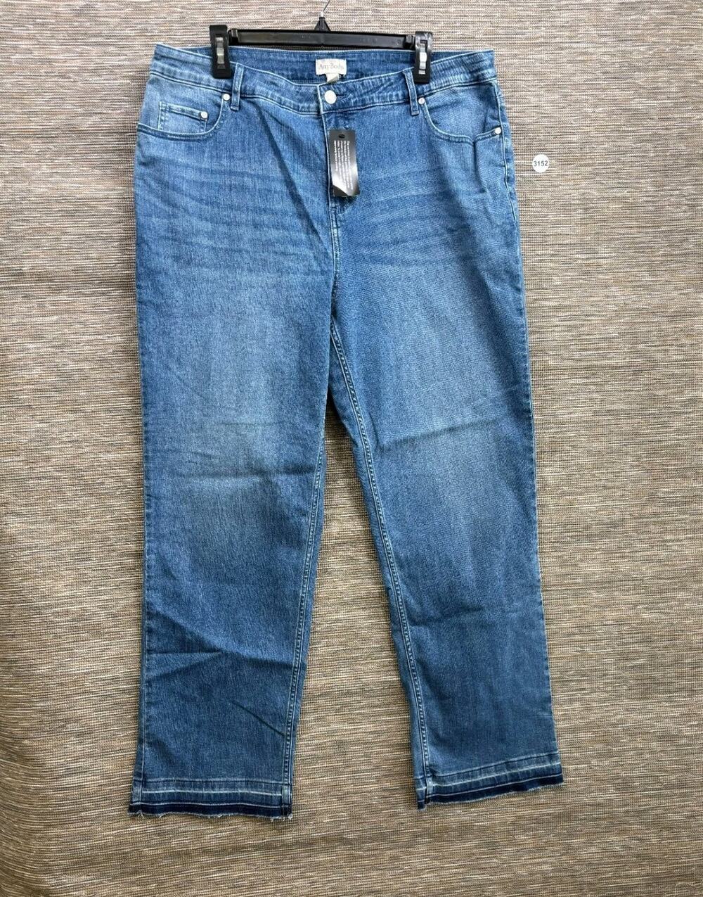 Anybody Released Hem Denim Jeans Womens Size 18W Blue High Rise Stretch NEW